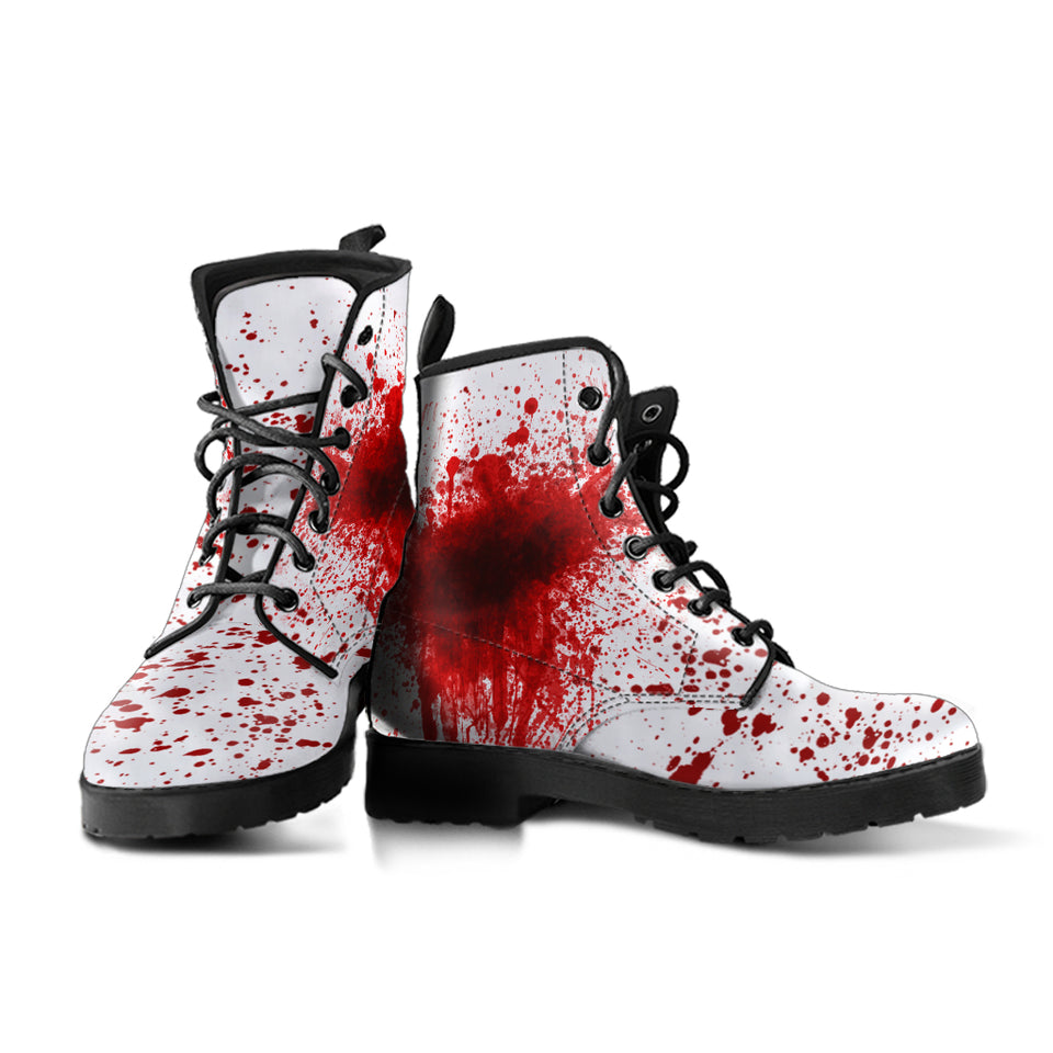 Bloody Boots, Blood Splattered Vampire Cosplay Halloween Shoes