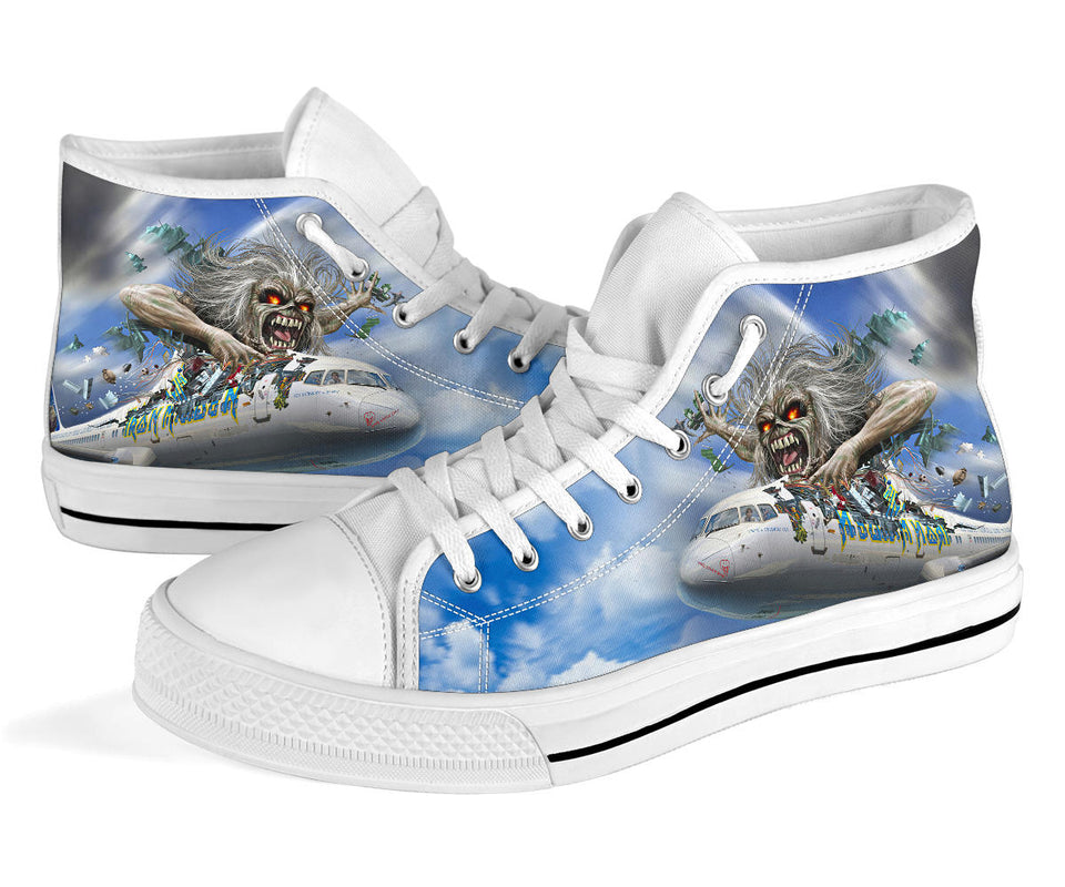 Iron Maiden Shoes, Heavy Metal Band Hightop, Rock Music Shoes