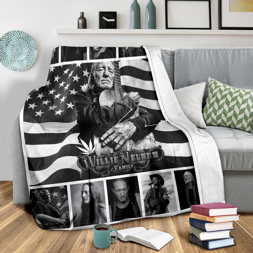 Willie Nelson Black And White Quilt copy