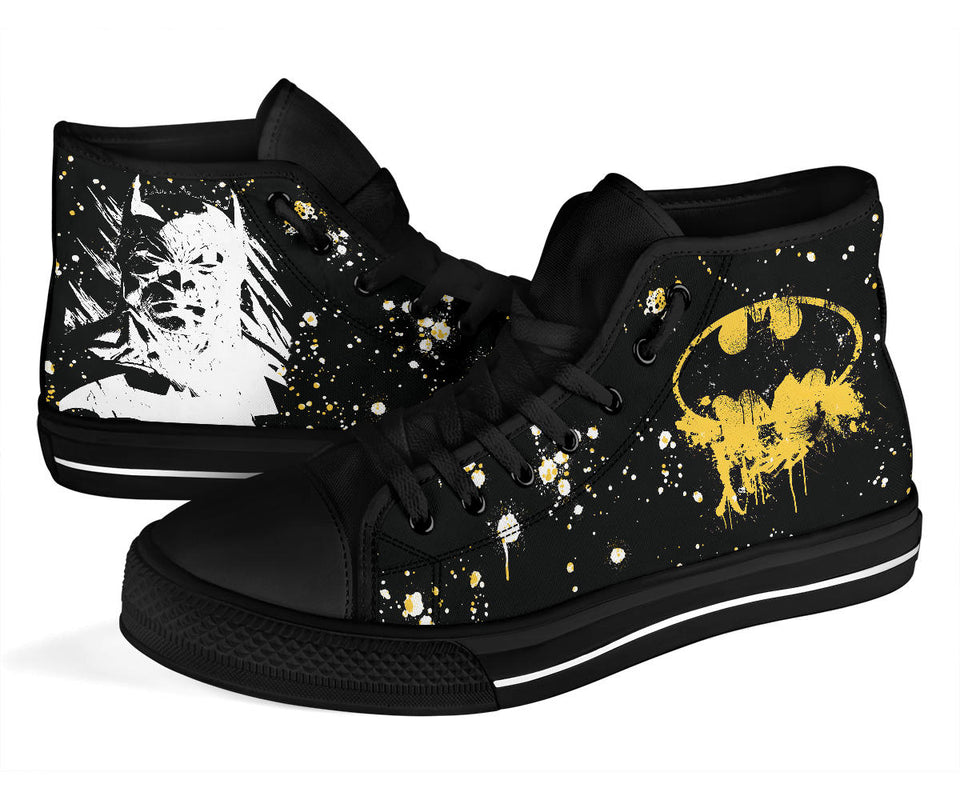 Batman Custom Sneakers, DC Comics Custom Shoes Black