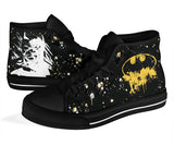 Batman Custom Sneakers, DC Comics Custom Shoes Black