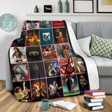 1Van Halen Fleece Sherpa Throw Blanket Quilt