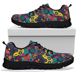 Skull Cat, Leather Shoes, Womens Skull Boots SNEAKERS