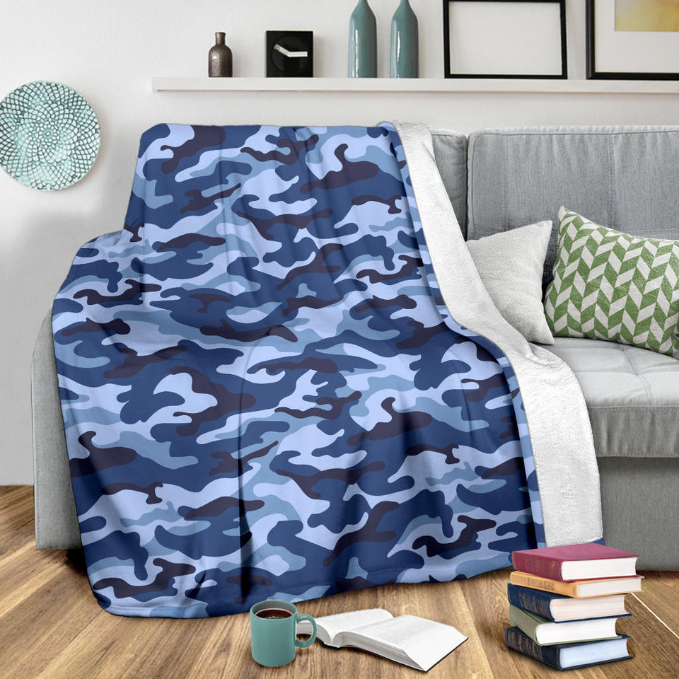 Blue Camouflage Camo Pattern