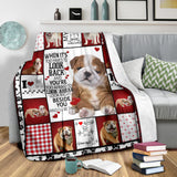 Bull Dog Fleece Throw Blanket Quilt I will always be by your side