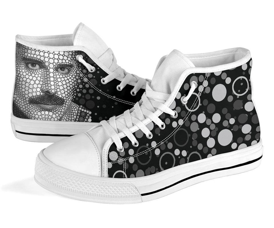 Freddie Mercury Custom The Queen printed Sneakers