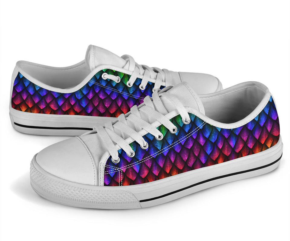 Dragon Scale, Bright Colorful, Vegan Leather, Womens