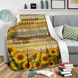 to My Wife Blanket, to My Wife You are Braver Than You Believe Custom Fleece Sherpa Blanket Fan Romantic Gift for Lover Wife, Gift for Wife Mother's Day  - PL