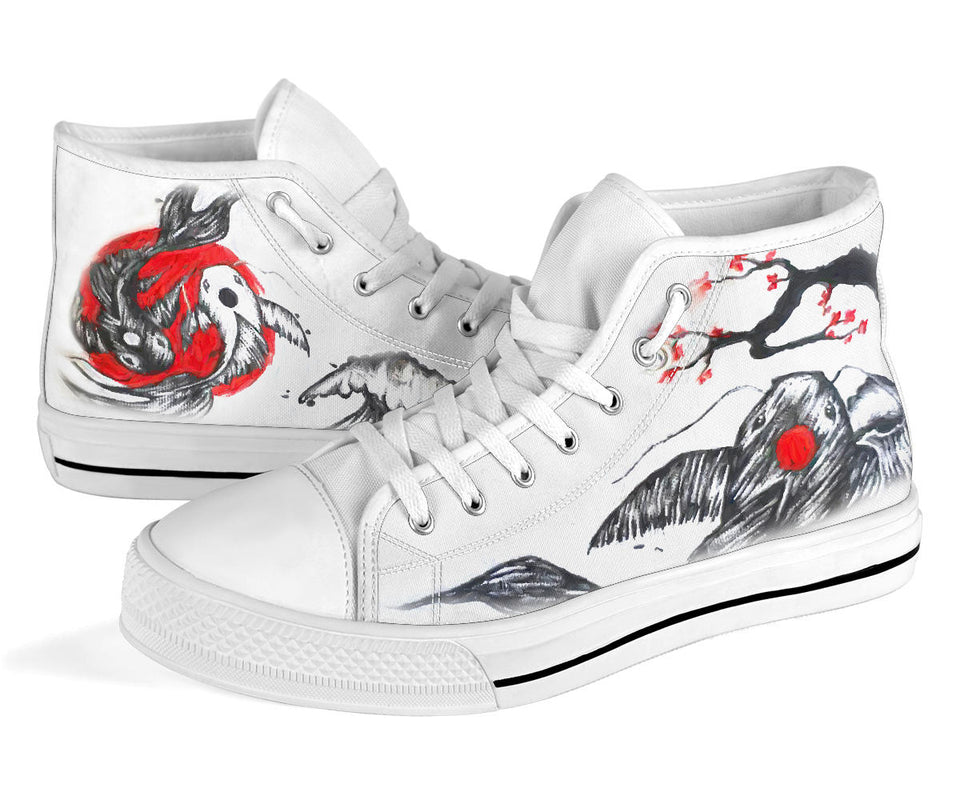 Japanese Koi Fish Hand Painted Shoes