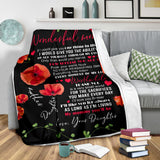 to My Wonderful MOM Blanket, to My Mom Blanket, to My Wonderful MOM How Special You are to ME 3D Pattern Custom Fleece Photo Blanket Fan Gift for Mom Mother - PL