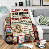 Baseball Grandson Blanket copy