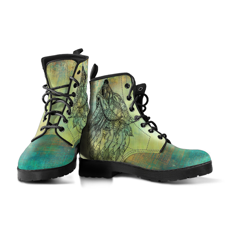Wolf Boots, Leather Boots Women