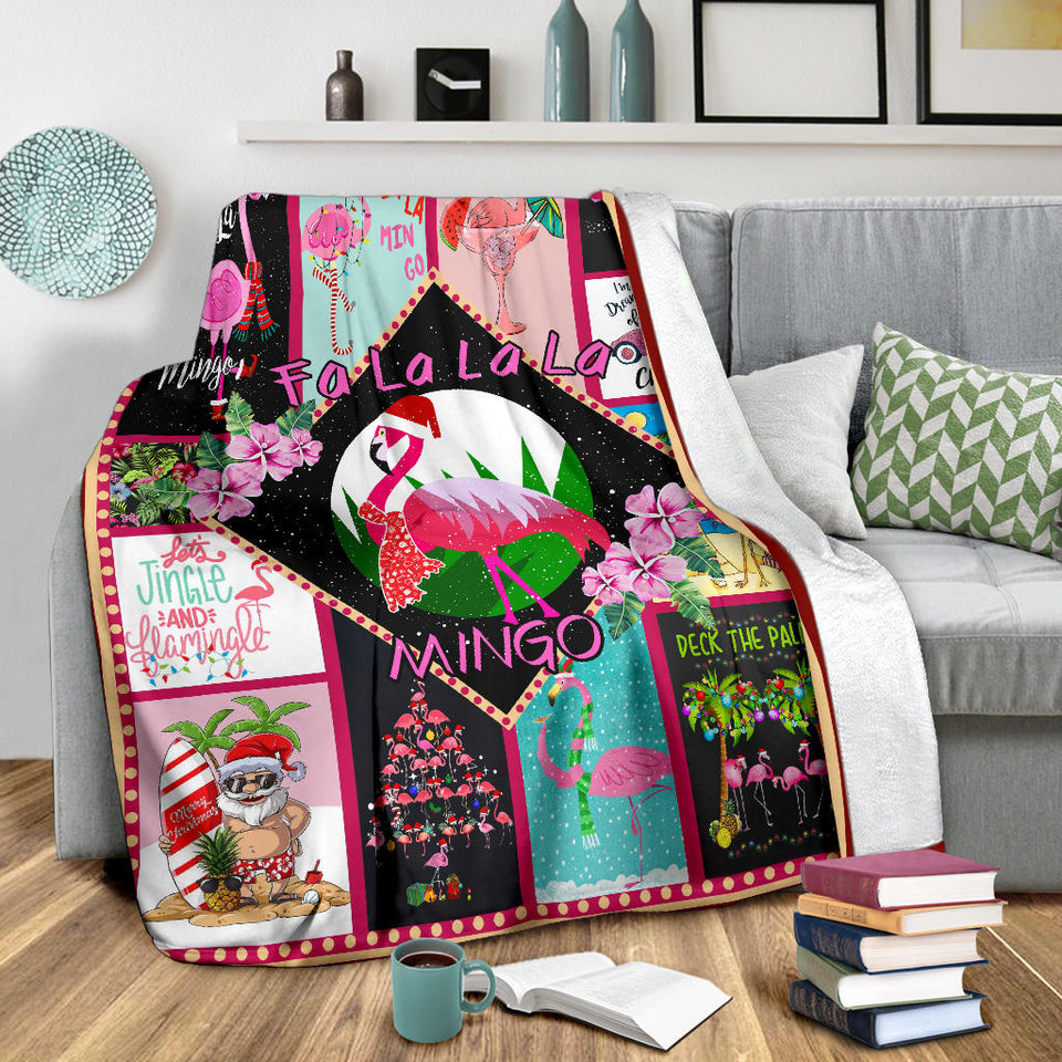 A Very Pink Christmas Blanket