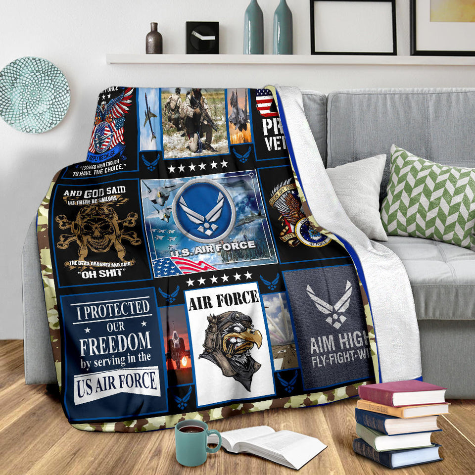 Airforce Veteran Blanket