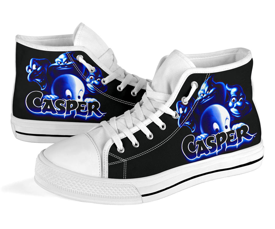 Movie Custom Hightop Shoes, Harvey Comics Casper Casual Shoes, Cartoon Fashion Shoes, Comedy Unisex Hi Tops