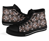 Womens Skull Boots, Womens Black Boot