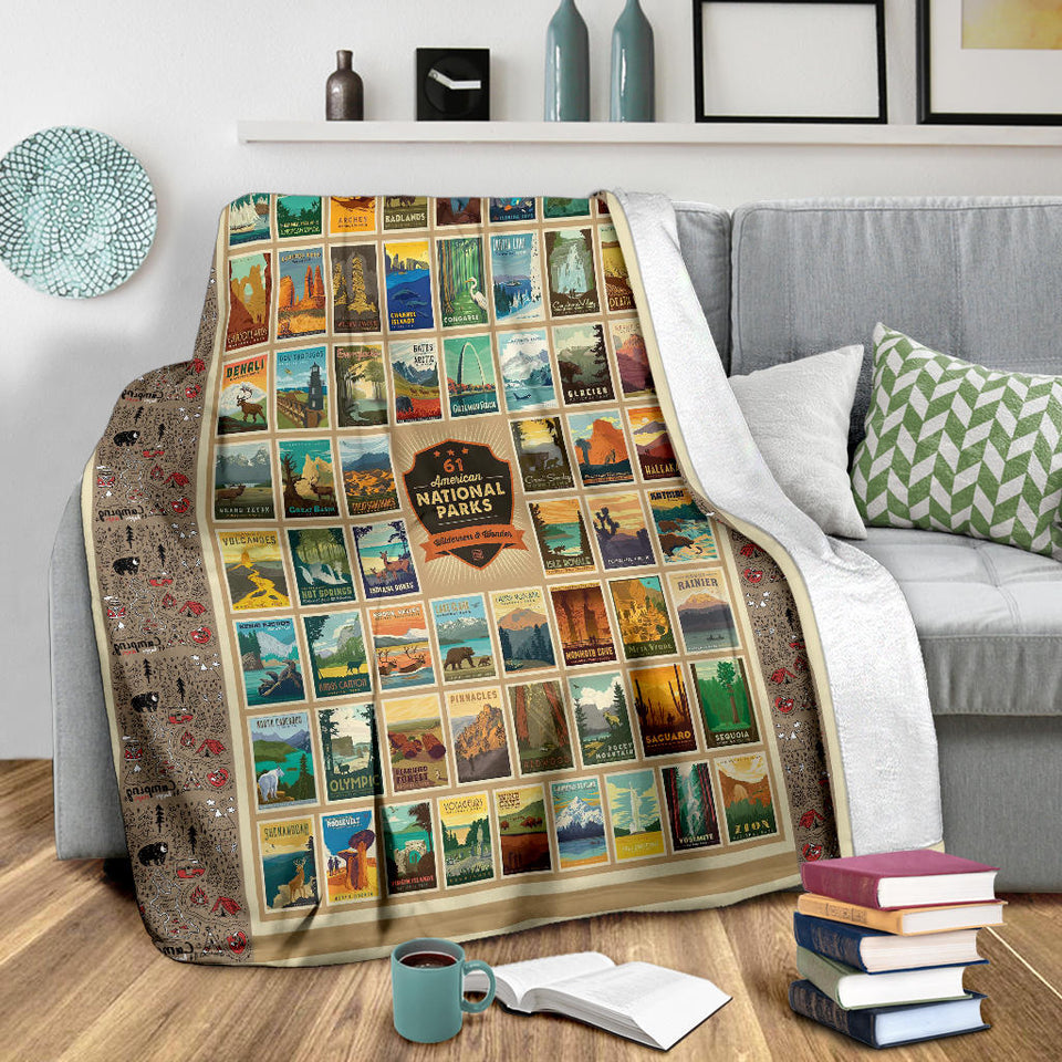 National Parks 61-piece Quilt Blanket