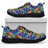 Colorful Floral, Womens Leather Boots