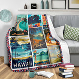 Hawaii Blanket Hawaiian Culture & History Quilt