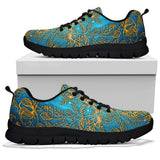 Gold Floral, Vegan Leather, Streetwear, Womens Leather