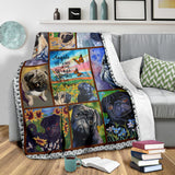 Pug Blanket Dog Blanket