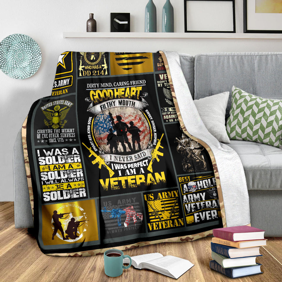 US Army Veteran Blanket