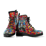 Frida, Kahlo, Women's Vegan Leather Boots designed by SJB