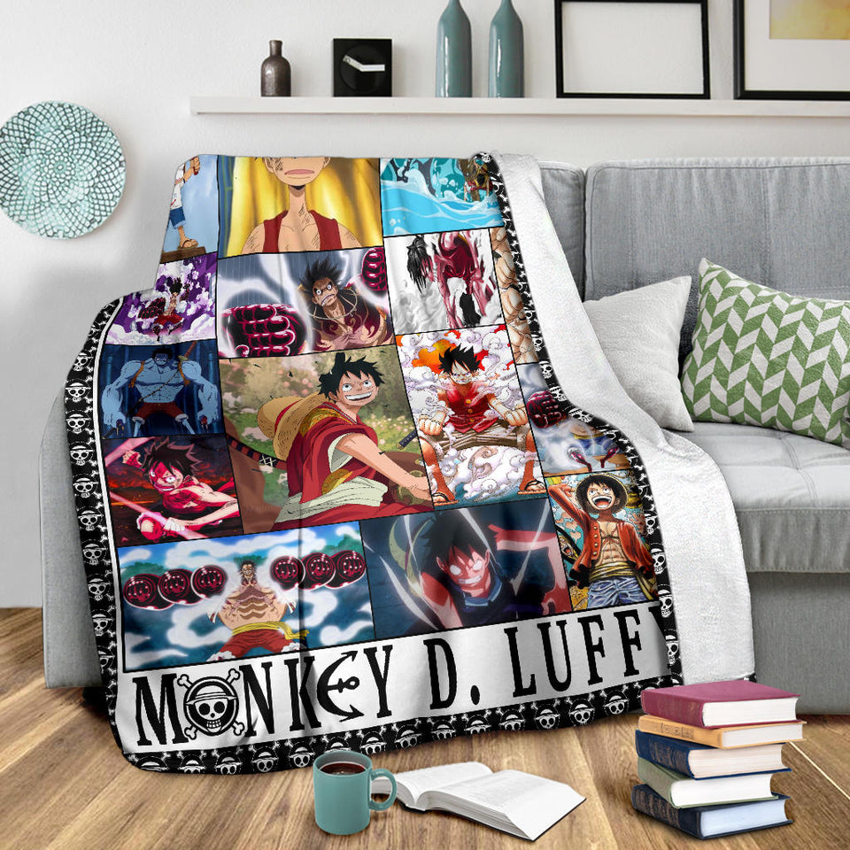 One Piece Luffy Anime For Fans 3D Throw Blanket
