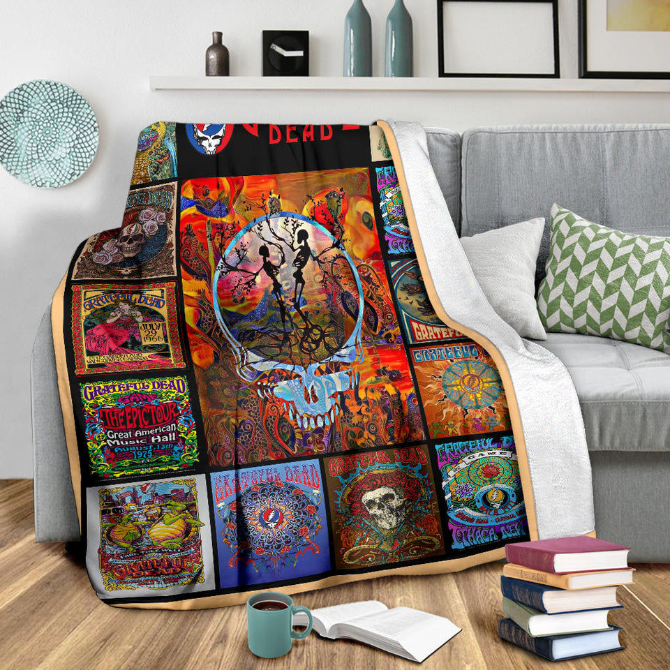 Grateful Dead Quilt Blanket