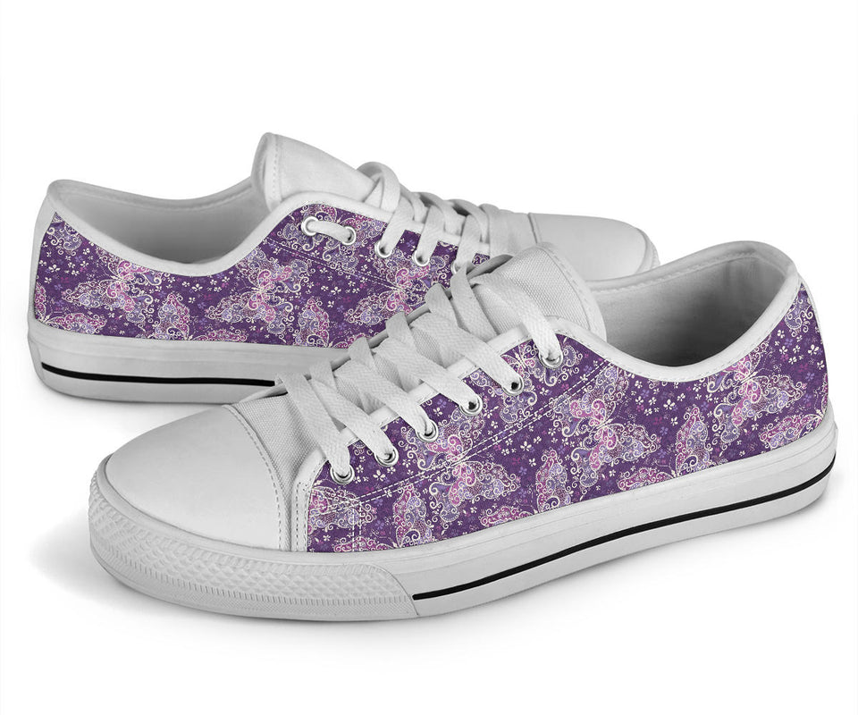 Purple Butterfly, Leather Boots Women, Vegan Leather, Hippie Boots