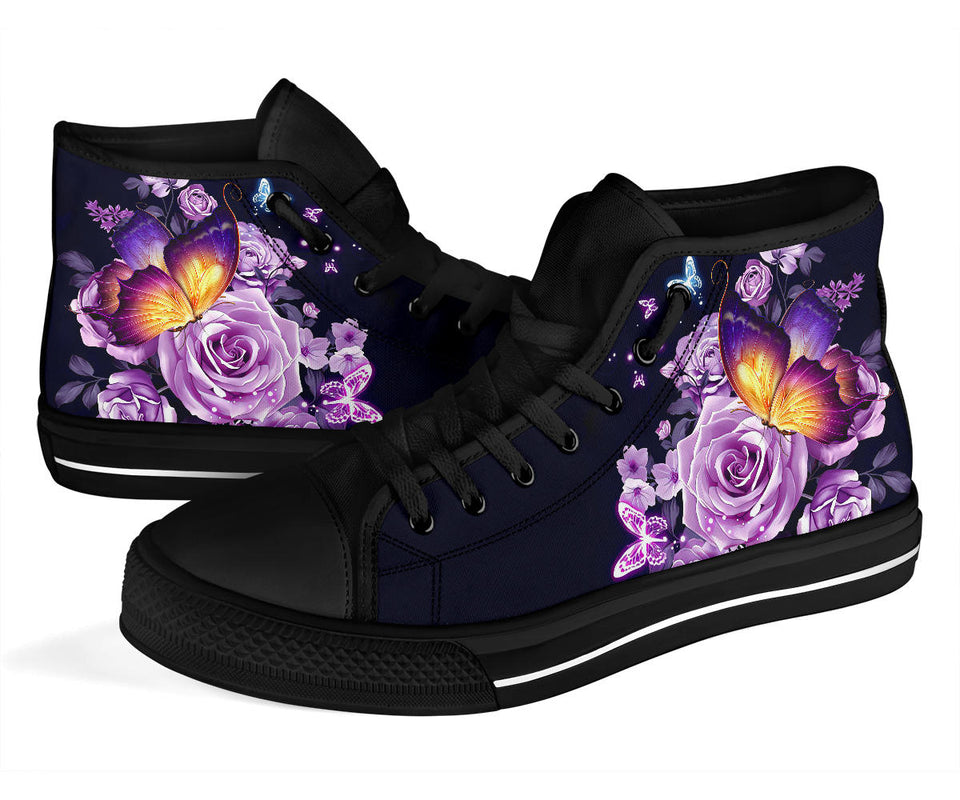Butterflies on BOTH Sides Of Shoes black