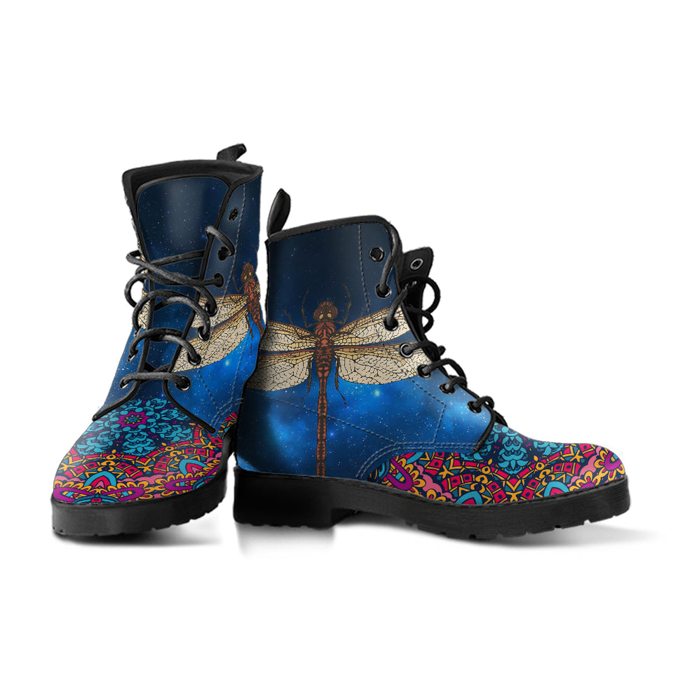 Dragonfly Shoes, Womens Leather Boots, Vegan Shoes, Outdoor Shoes, Womens Winter Boot, Dragonfly Rain Shoes, Bohemian Shoes - up lai