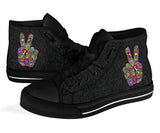 Peace Sign Symbol, Meditation Zen Yoga, Women's Boots
