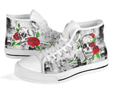 Skull with Roses Hand painted shoes