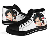 Betty Boop High Tops Betty Boop Style Shoes Vintage Betty Boop High Top Sneakers