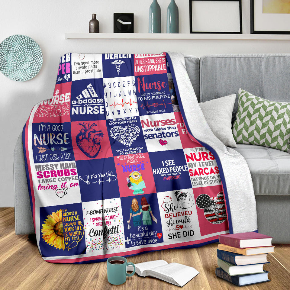 Nurse Blanket Nurse Quotes Quilt