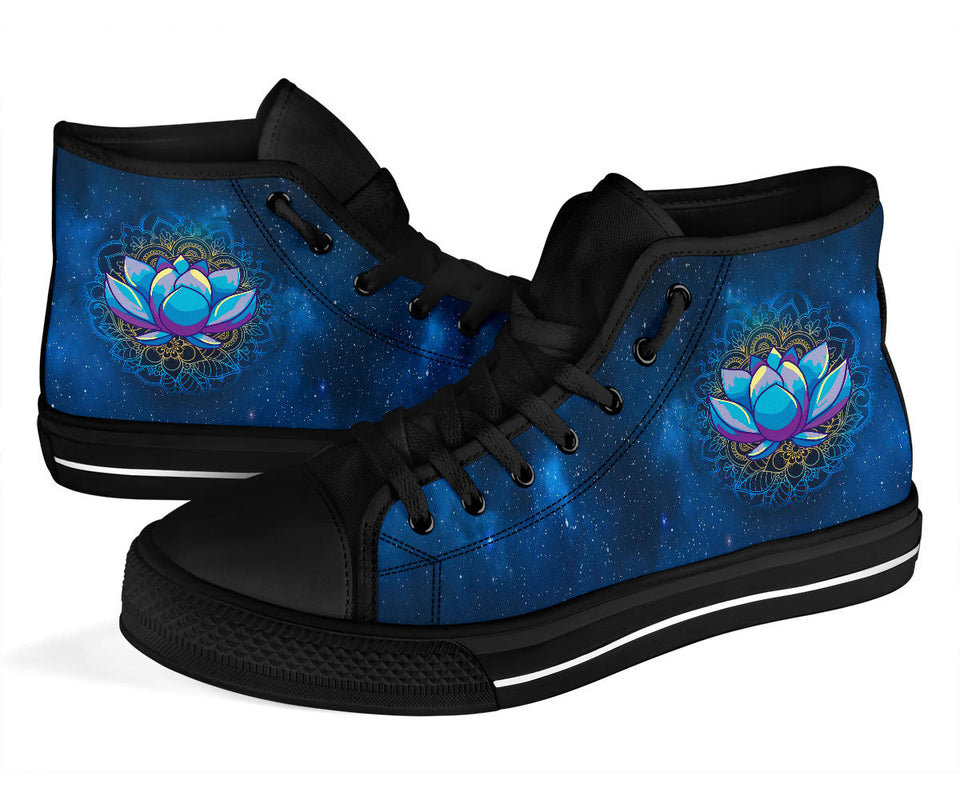 Sun Moon Mandala, Lotus Gold Chakra, Women's Boots