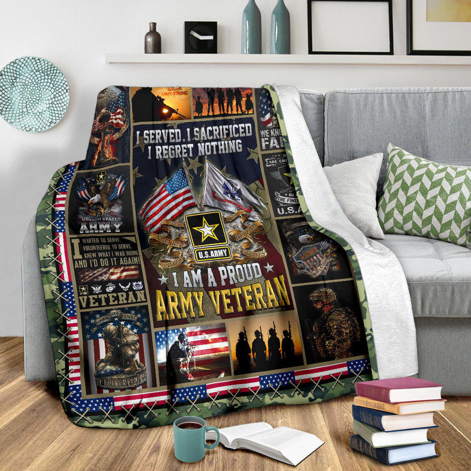 I Served I Sacrificed I Regret Nothing Blanket