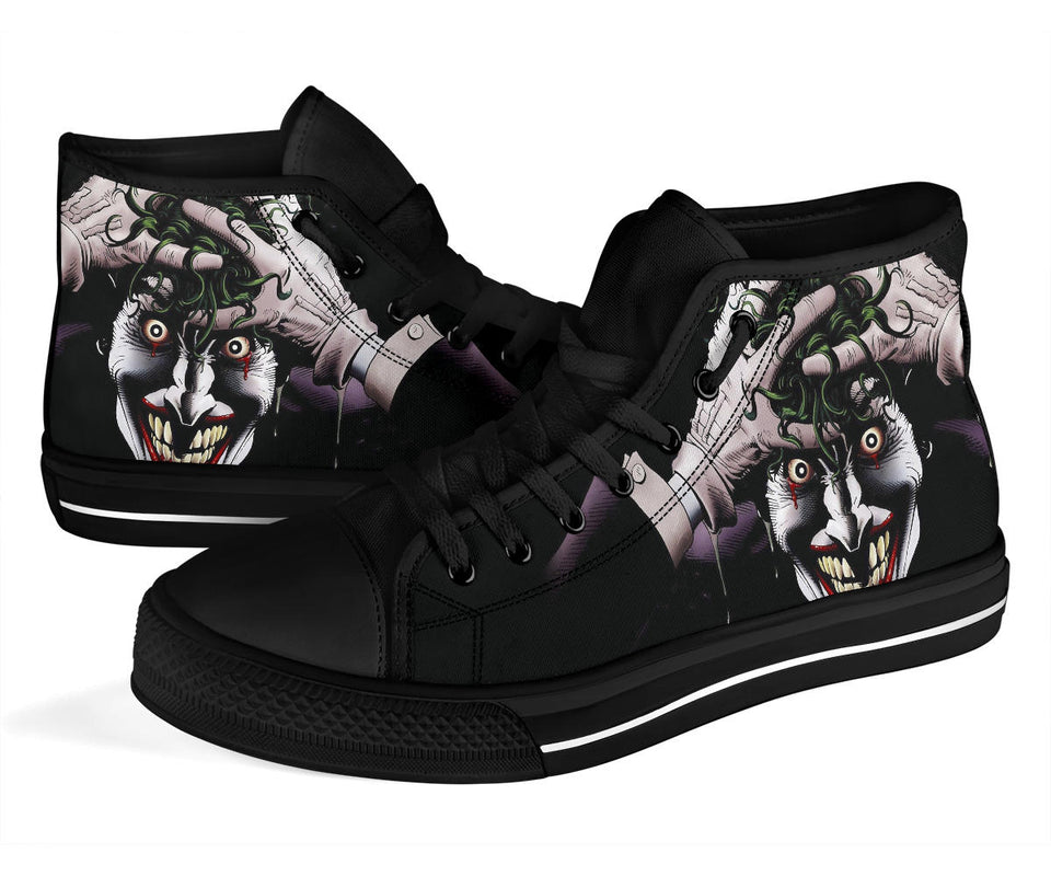 Skull Shoes for Men Fashion Sneaker High Top Gotham Joker
