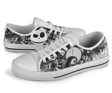 Nightmare Before Christmas Low Top Sneaker, Jack Skellington Unisex Canvas Shoes