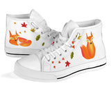 Cute Fox Hand Painted shoes Fox Illustration