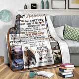 Eagle Blanket, to My Husband Blanket, The Day I Meet You, I Love You, Husband Blanket from Wife, Blanket for Sofa Chair Bed Office Travelling Camping - Fleece Blanket - 60"x80" PL