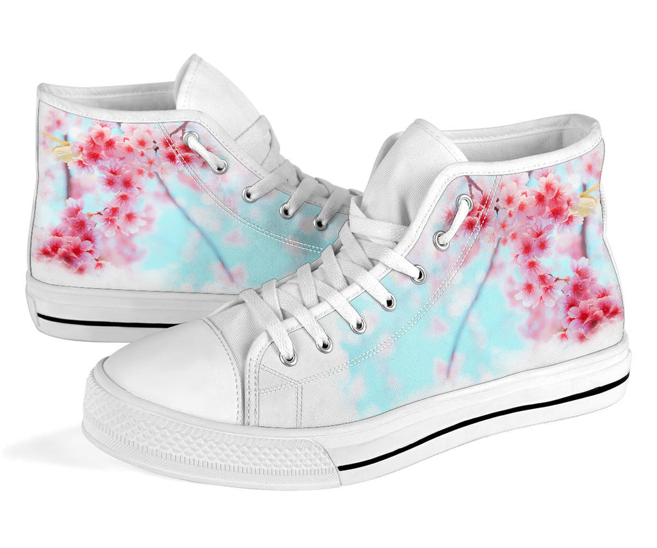 Japanese Flowers, Cherry Blossom, Custom Made Shoes