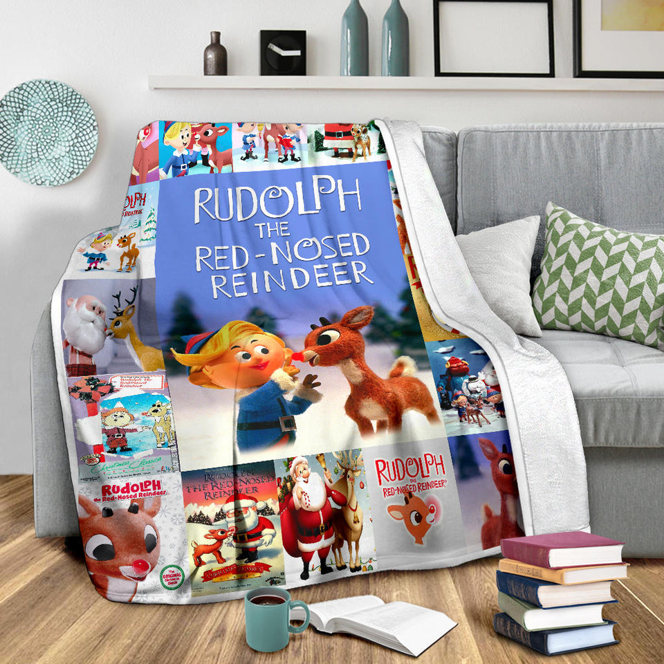 Rudolph The Red Nosed Reindeer Blanket