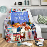 Rudolph The Red Nosed Reindeer Blanket