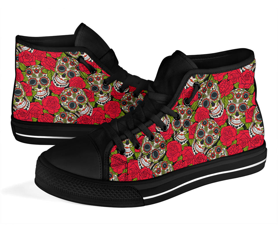 Womens Skull Boots, Womens Leather Boots high top