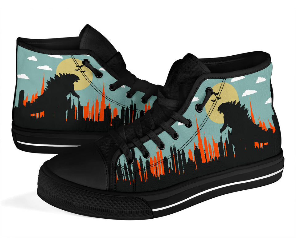 Godzilla Shoes High Top Sneakers