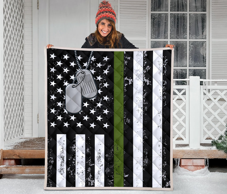 US Military Soldier Veteran Thin Green Line