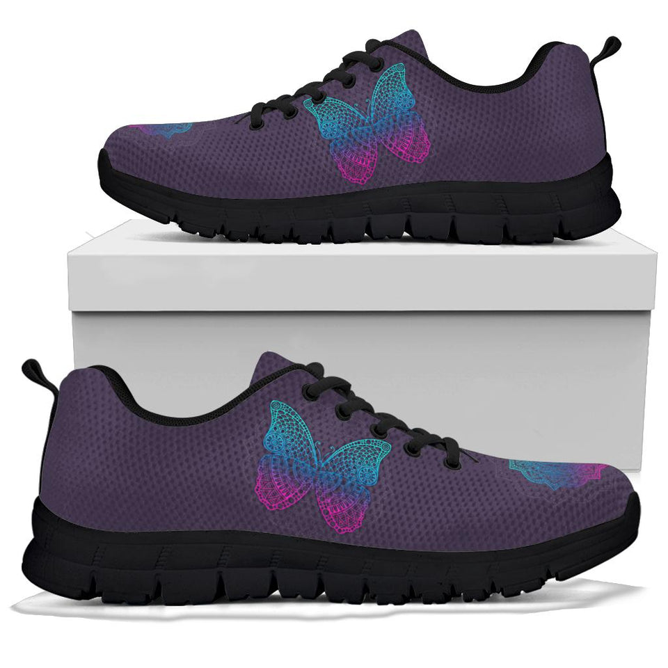 Mandala Butterfly, Handmade Crafted SNEAKERS