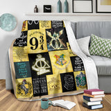 Harry Potter Blanket, Harry Potter Quilt - Cozy Plush Fleece, Sherpa Blanket - PL